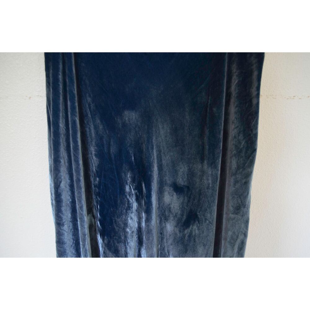 Rixo Red Velvet Clarice Midi Dress Steel Blue Size 2X - Picture 6 of 8